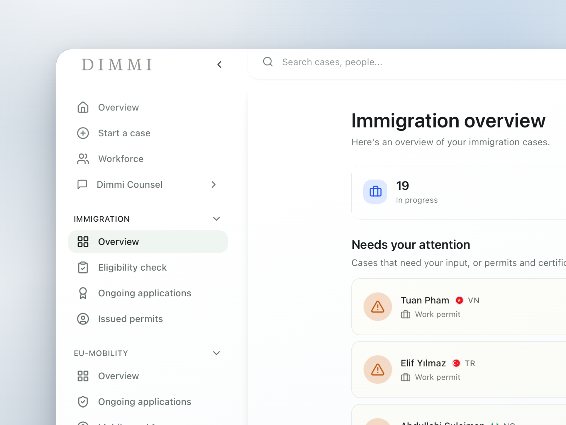 Immigration & visas in Dimmi aOS