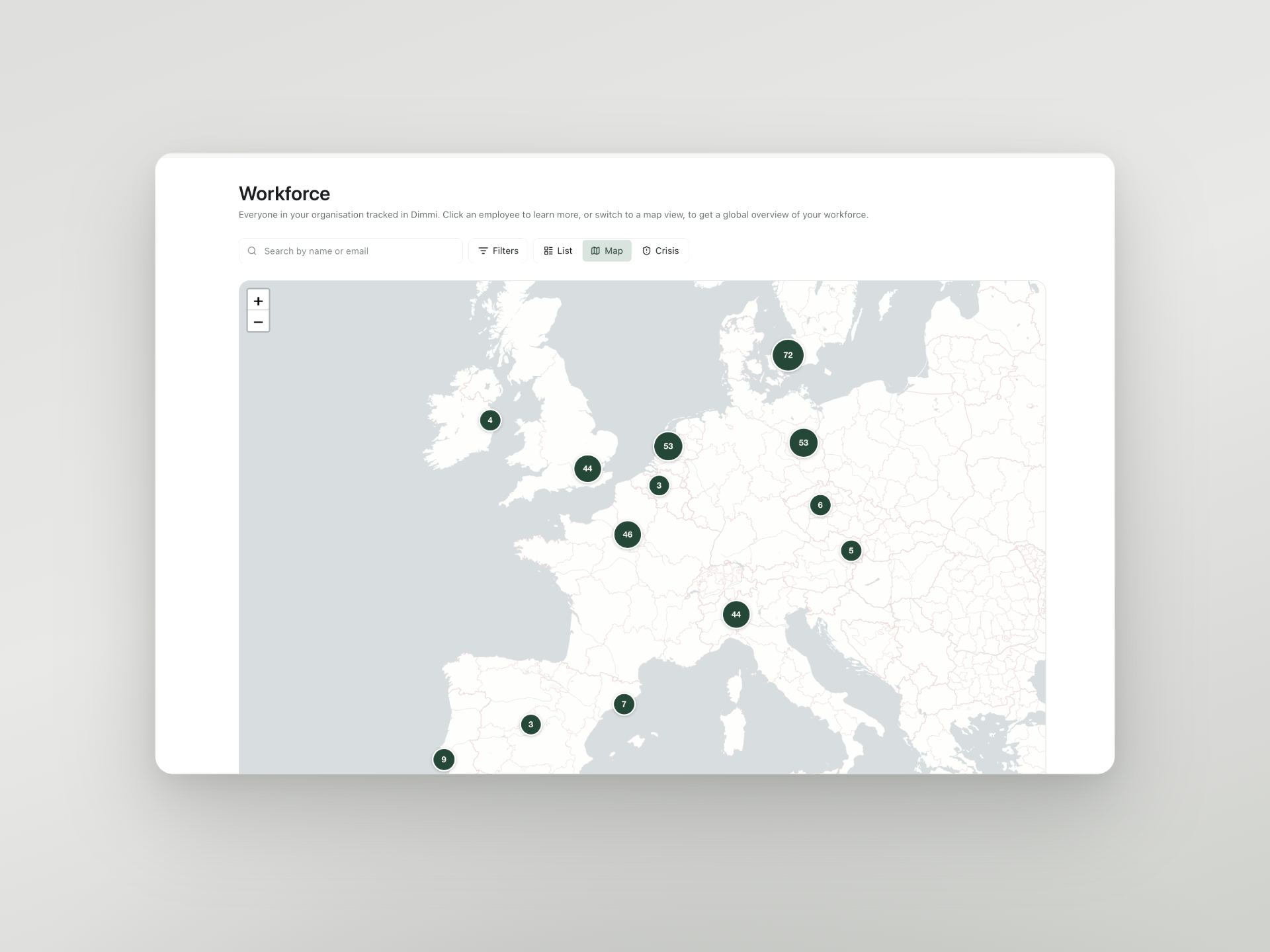 Workforce overview